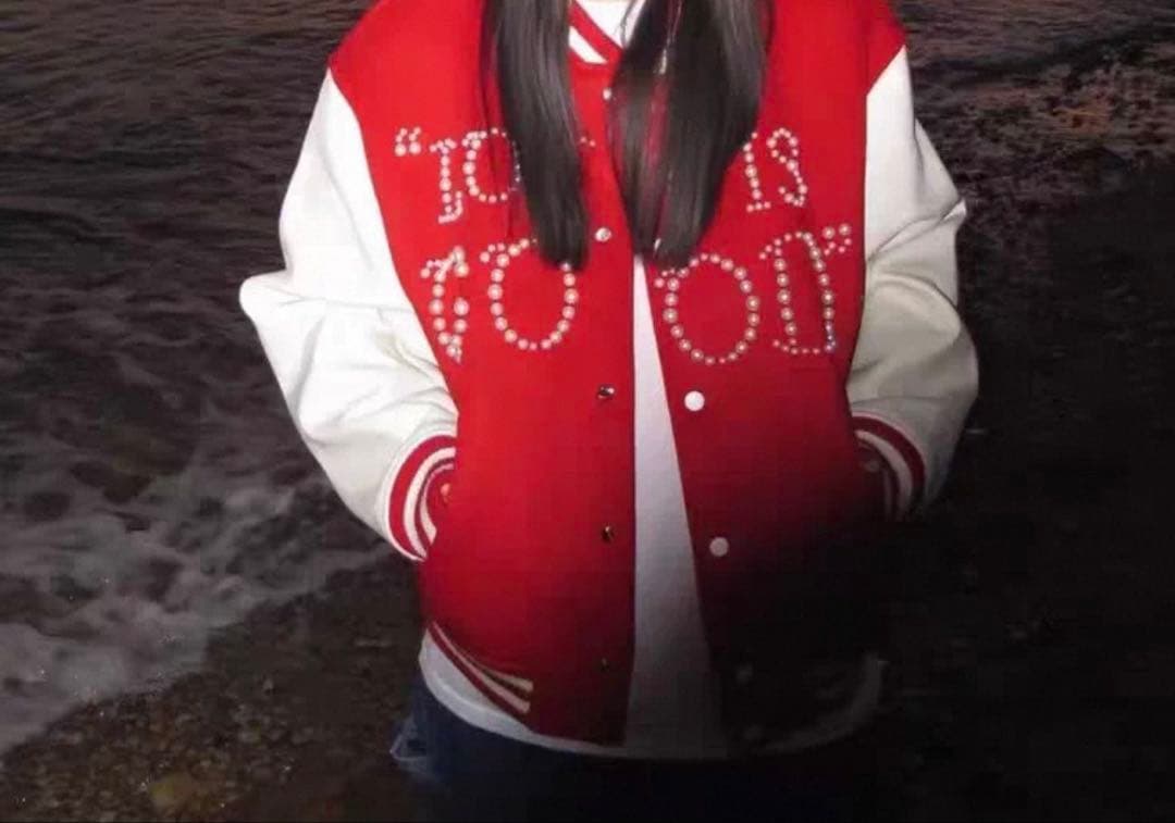 パールロゴスタジャン 韓国ファッション GD ジヨン ジードラゴン KーPOP