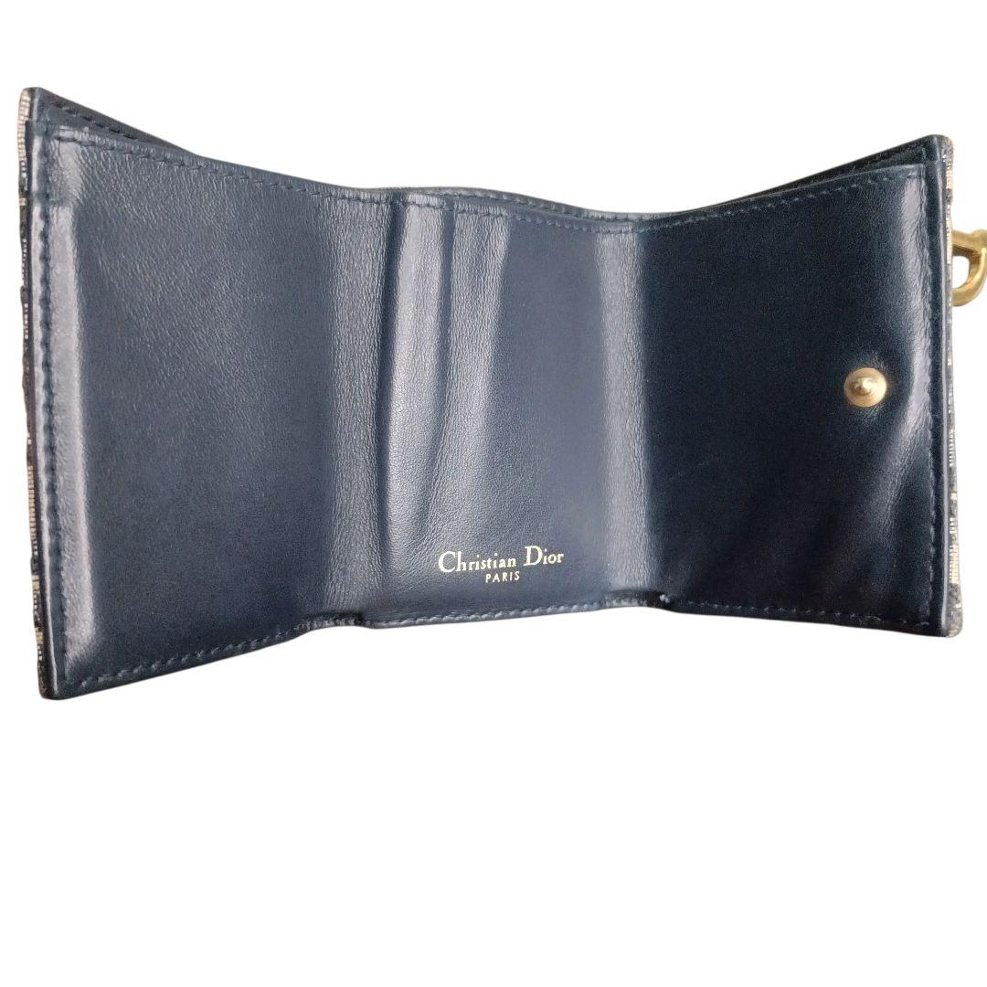 ✨Christian Dior トロッター ジャガードキャンバス レザー 折財布