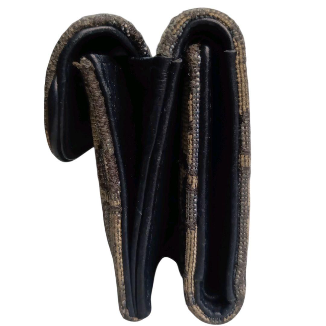 ✨Christian Dior トロッター ジャガードキャンバス レザー 折財布