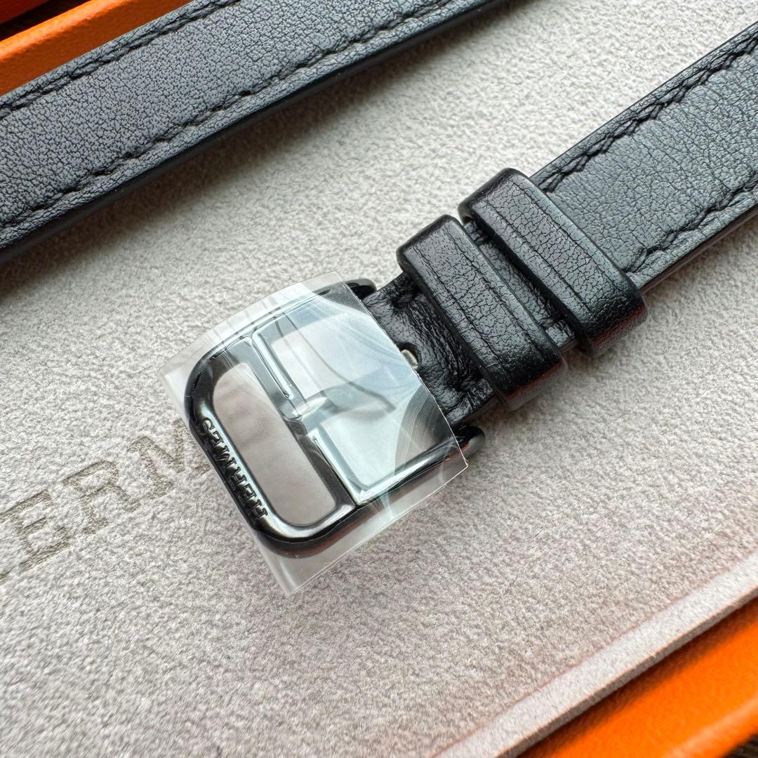 2360 Apple Watch エルメス　ブラック　ドゥブルトゥール　二重