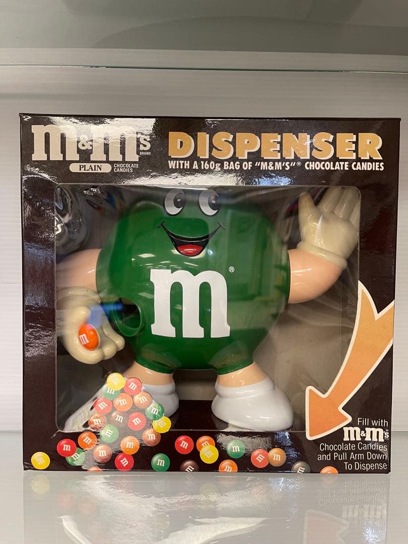 ビンテージM&M's チョコレートキャンディディスペンサー 新品、送料込み！