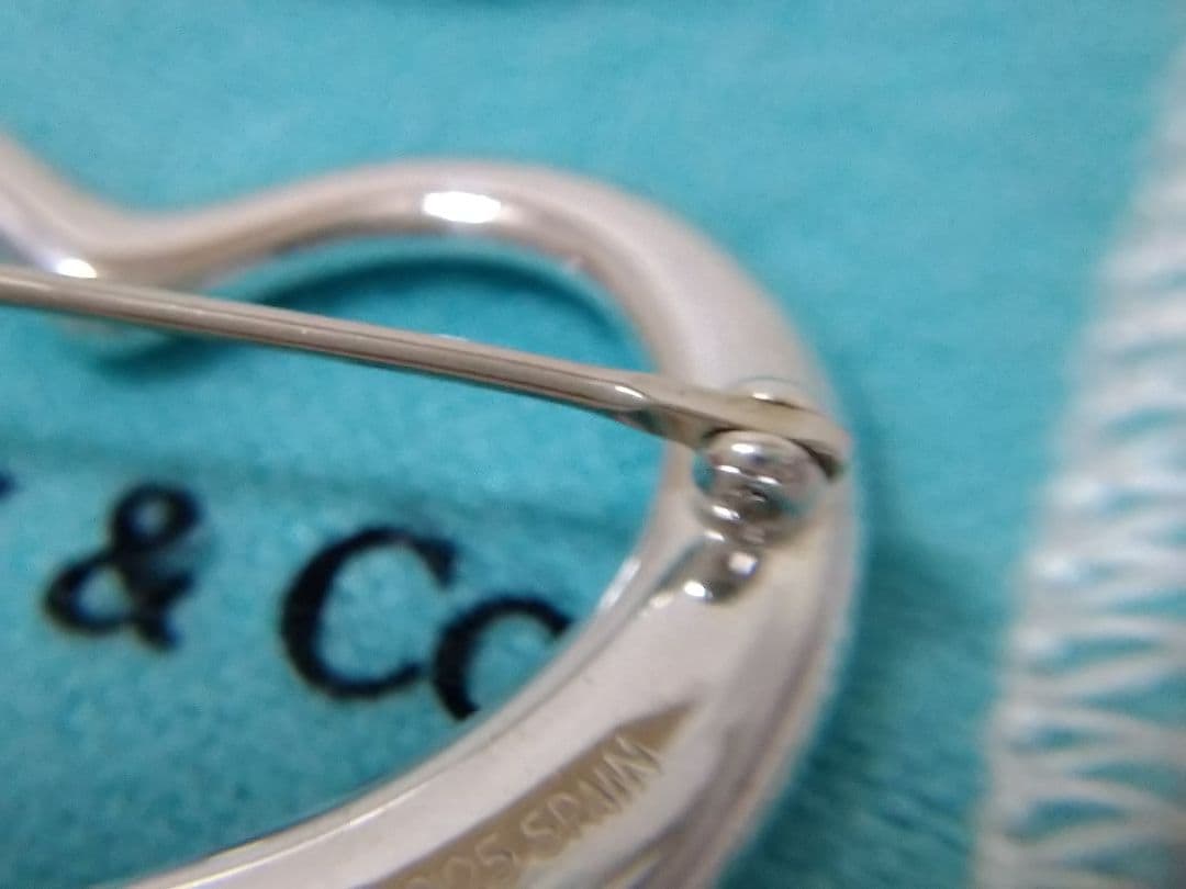 ティファニー　 TIFFANY　オープンハート　ブローチ　Ｌサイズ