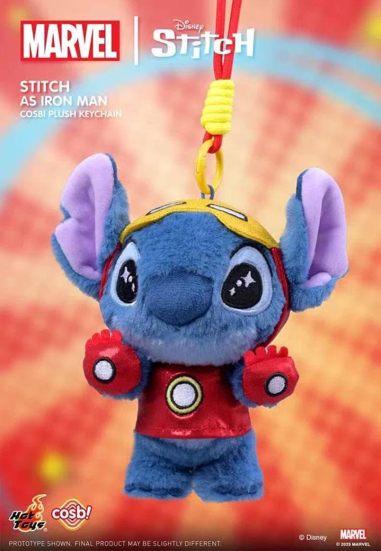 cosbi「マーベル×スティッチ」 ぬいぐるみ ストラップ ブラインド ボックス