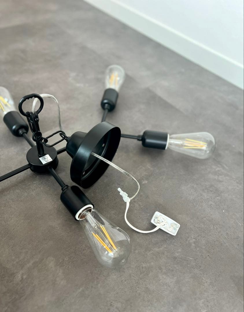 大塚家具【新品】スペイン製 シーリングライト6灯 約8畳用 モダン シャンデリア