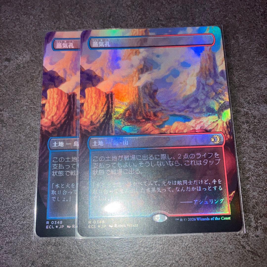 冬*至様 蒸気孔　ボーダーレスfoil 2枚セット　日本語　MTG
