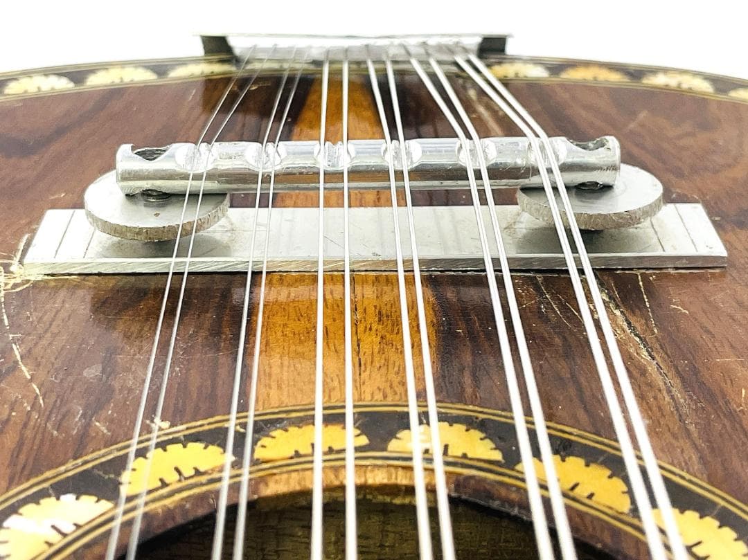 バンドゥリア 12弦 民族楽器 マンドリン系 ギター【整備済 ダメージあり】