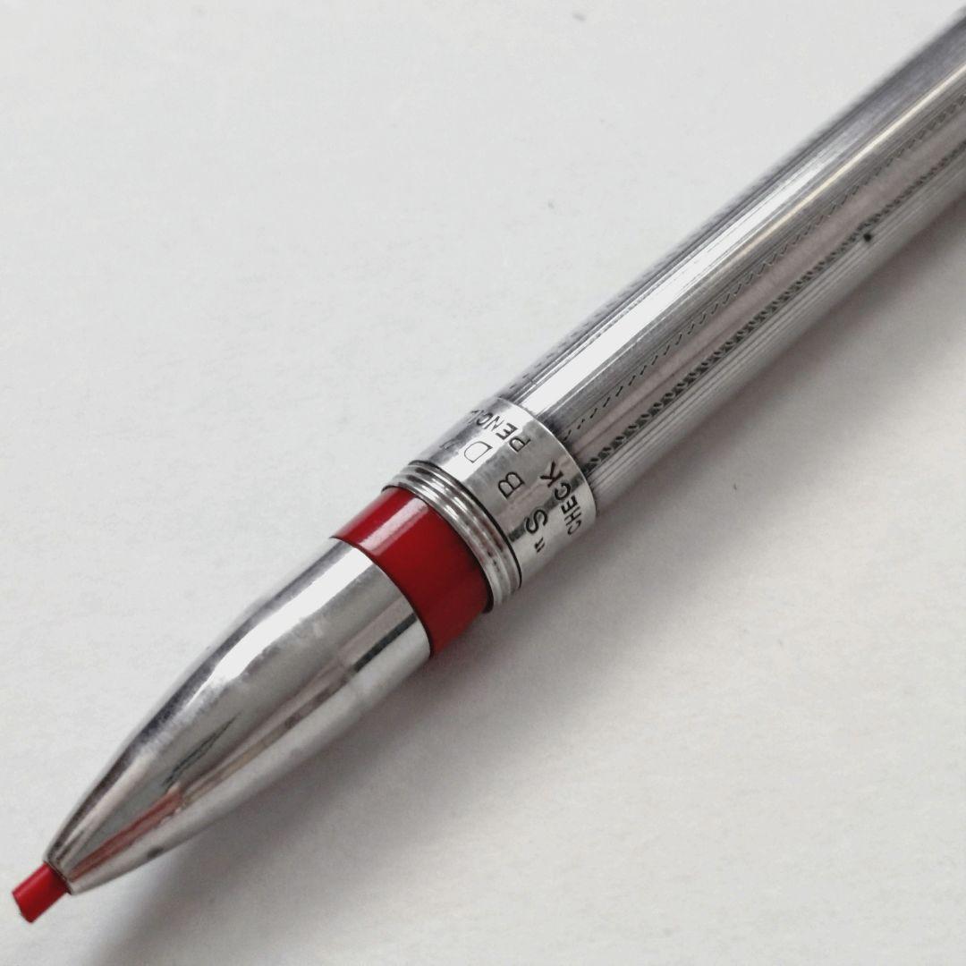 廃盤 ヴィンテージ 1935’s ツイン チェック ペンシル 無名 シルバー 銀