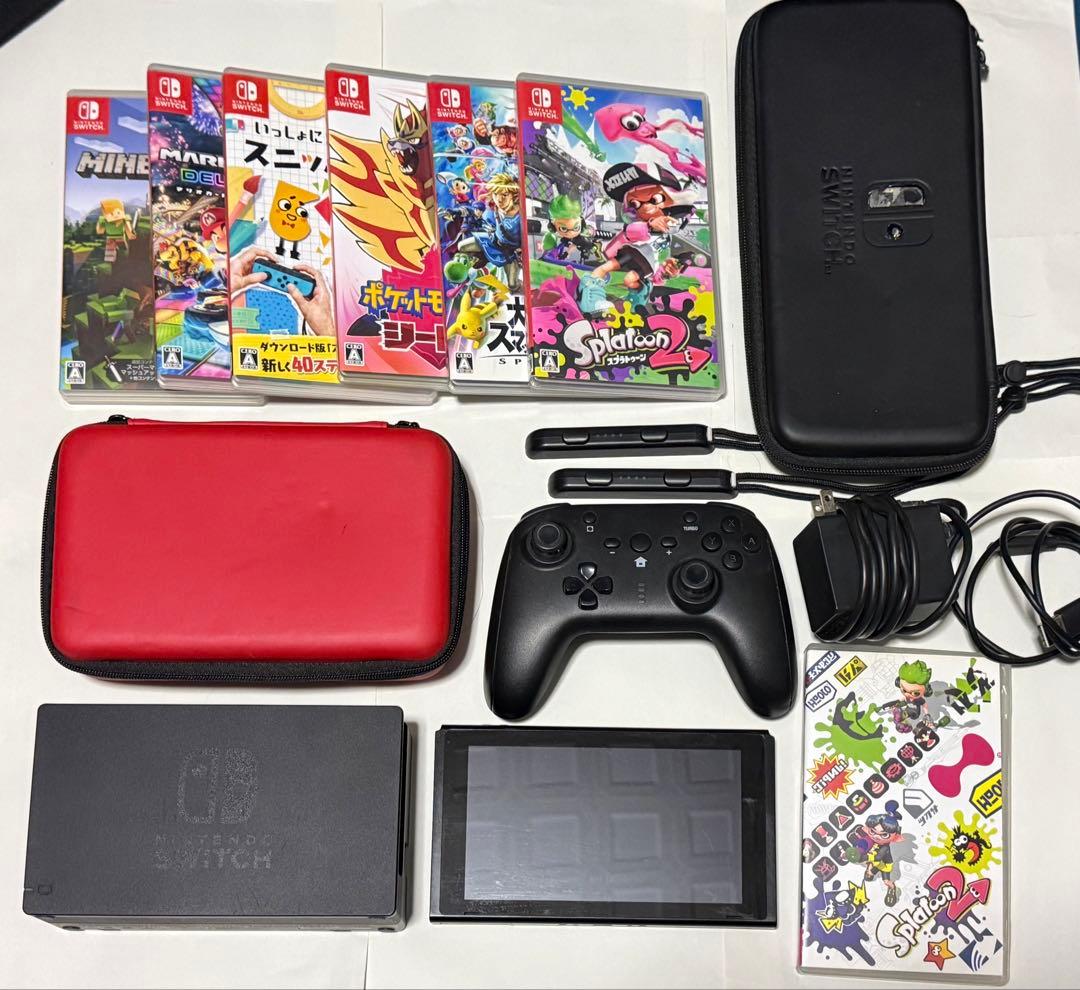 Nintendo Switch コントローラー ソフト ケース 充電器 セット