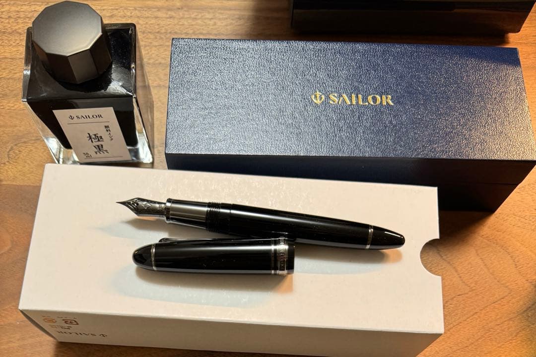 セーラー万年筆 万年筆 プロフィット ブラックラスター 極細
