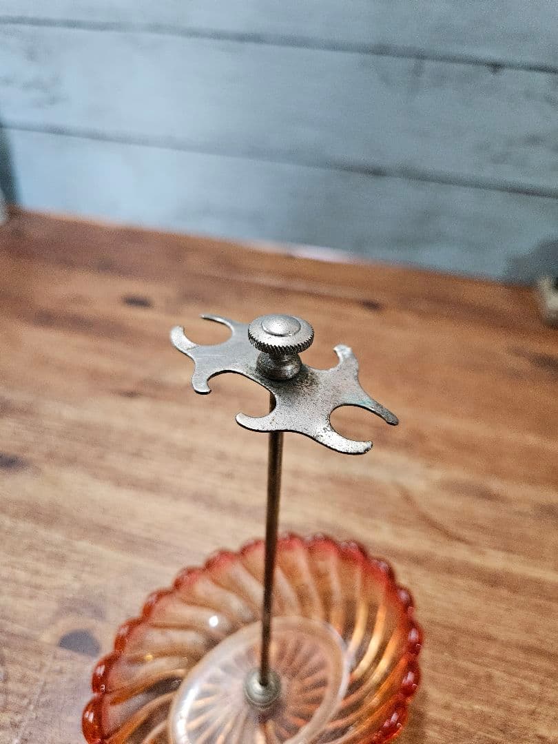 オールドバカラ バンブーローズ クリスタルガラス アクセサリートレイ