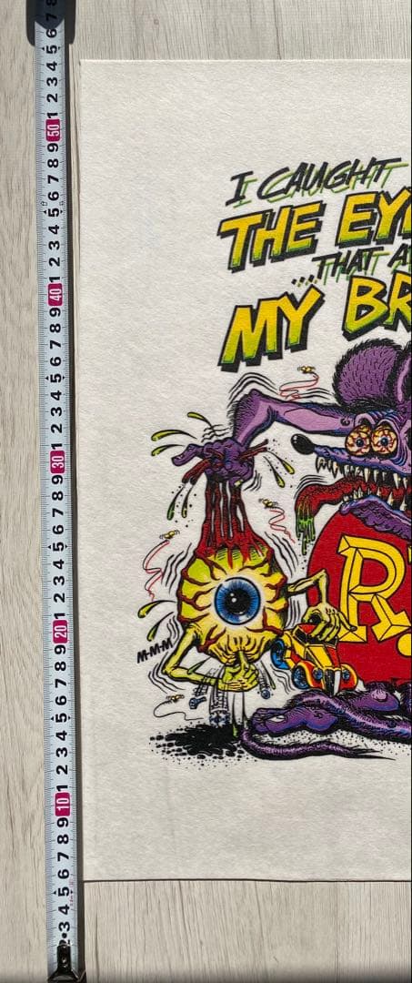 1992 Rat Fink Poster フェルト紙プリント •正規オリジナル品