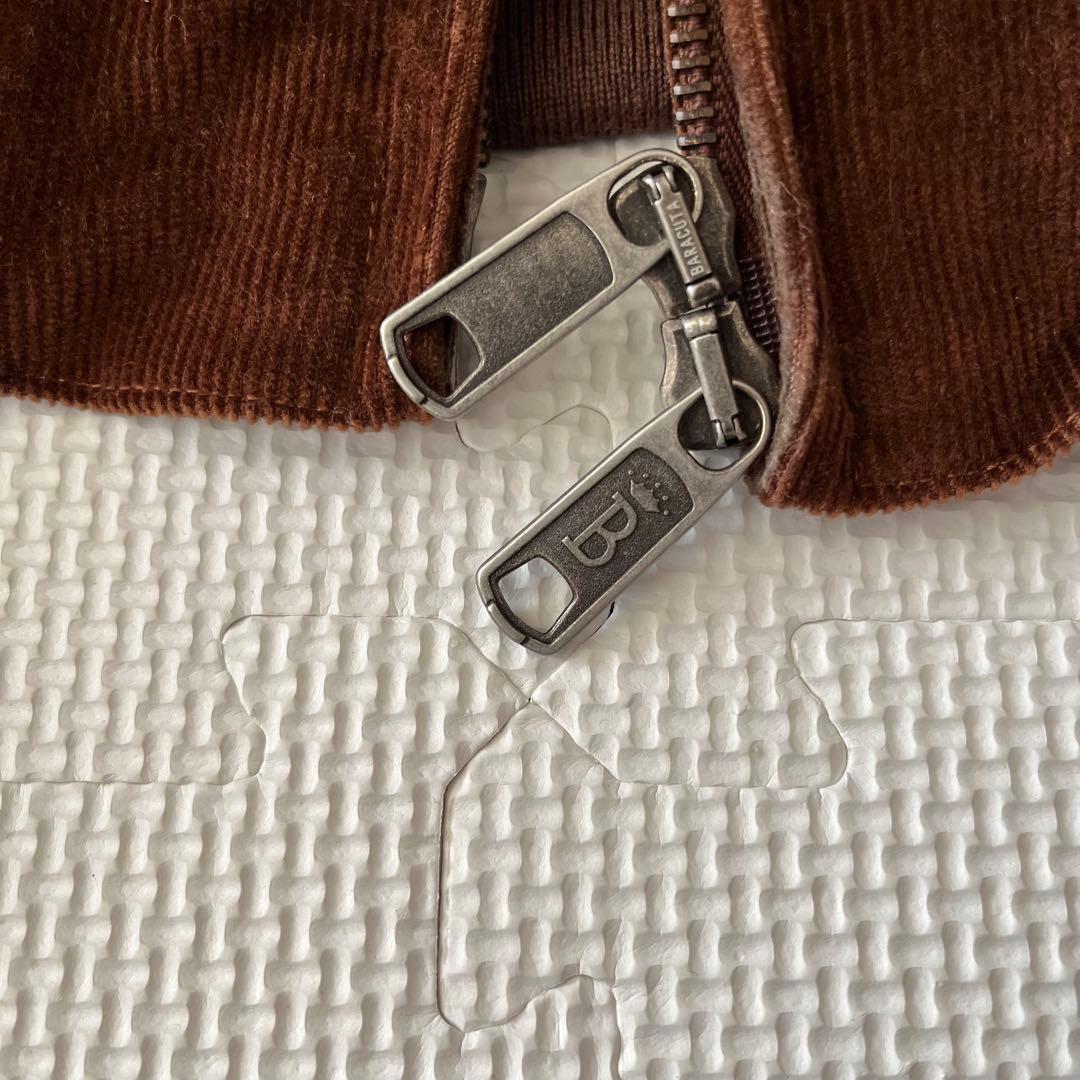 極美品 BARACUTA G9 コーデュロイ 38 ブラウン 中綿 サーモア