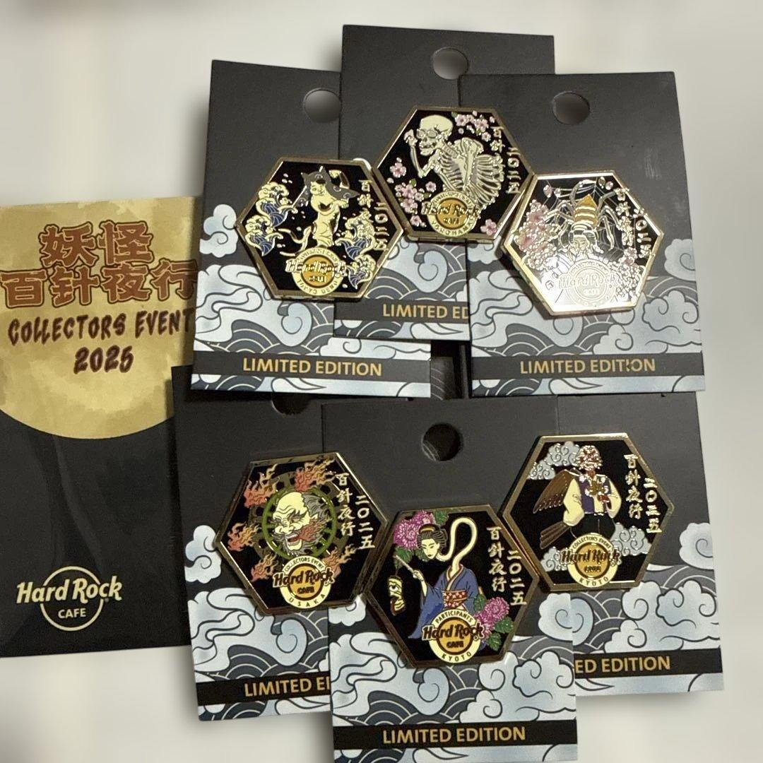 S*e様 Hard Rock Cafe 妖怪ピンバッジ 6個セット