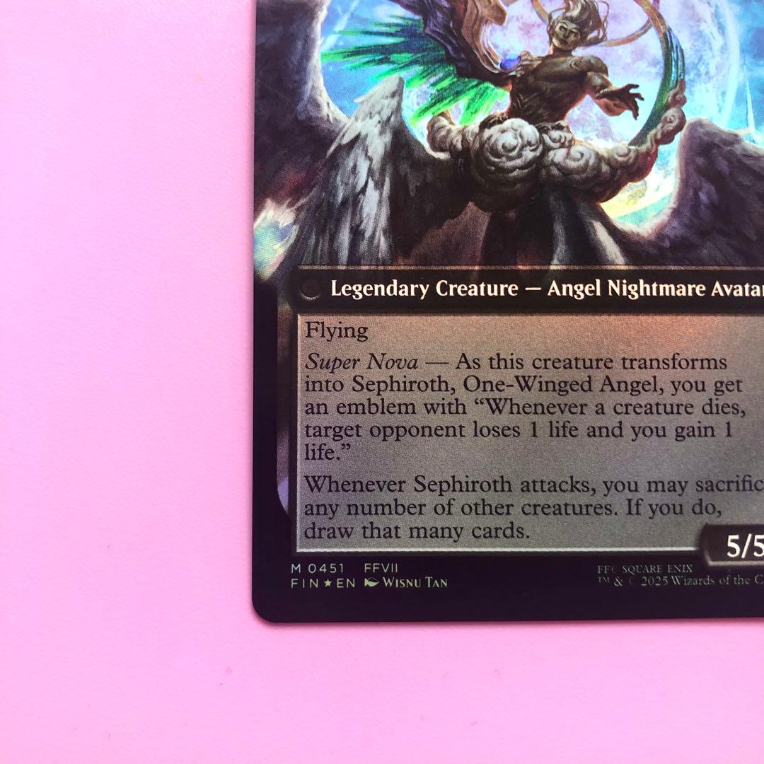 MTG 威名のソルジャー、セフィロス 拡張アート　foil