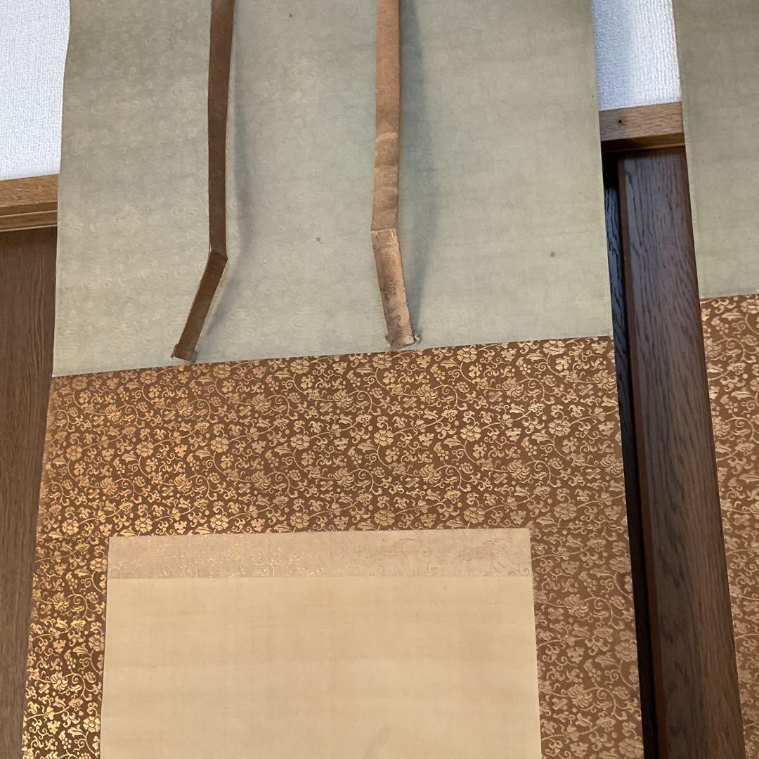 土佐光貞 三幅対 祝い軸 【 左右は（松） 中は（高砂）天覧奉納品 レアな作品