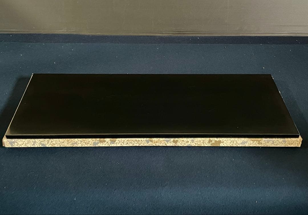 【良品】「祖」 和紙張 真塗 炉 長板 紙箱 茶道具 (27②)