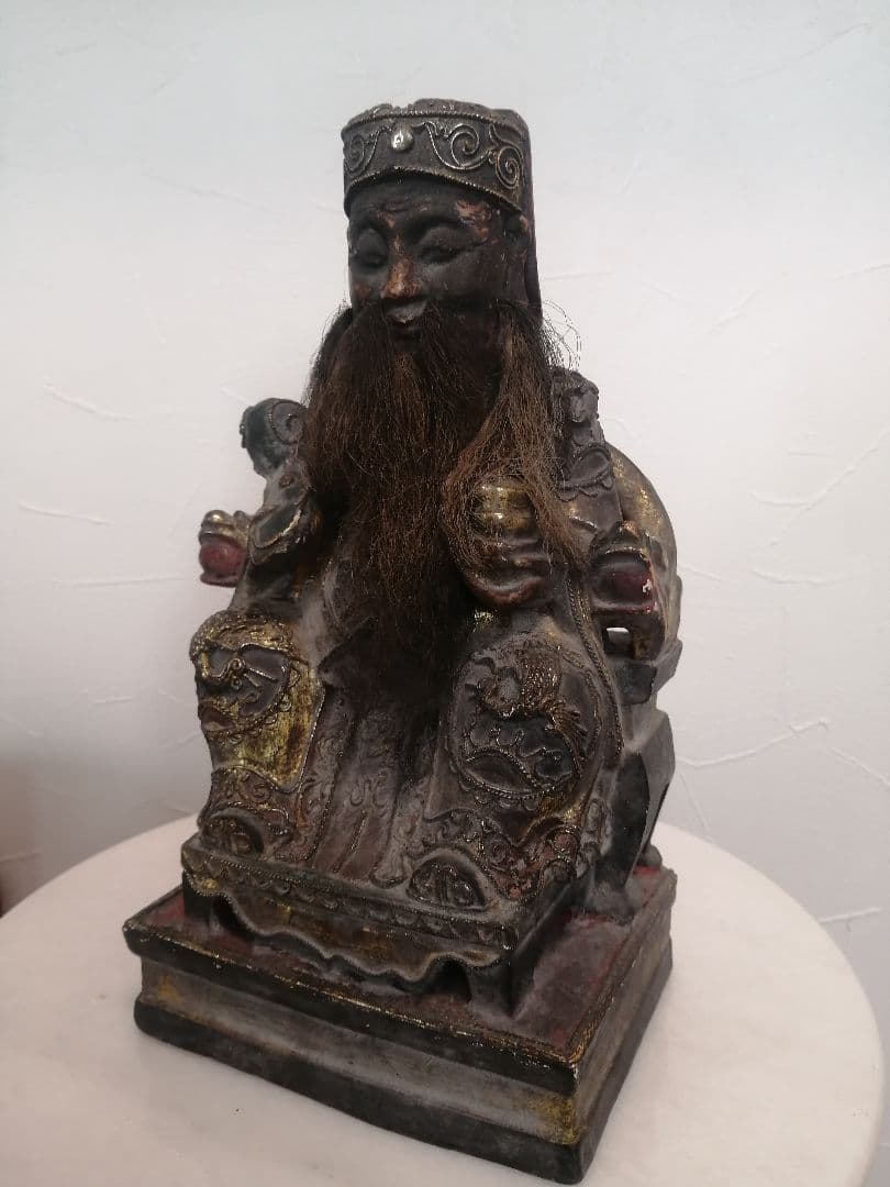 骨董 福徳正神 木彫 木像