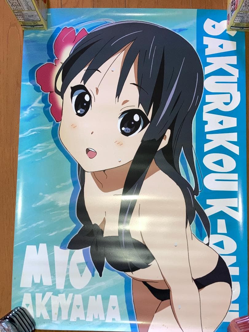 けいおん! Blu-ray 発売告知ポスター 購入特典 クリアポスター 秋山澪