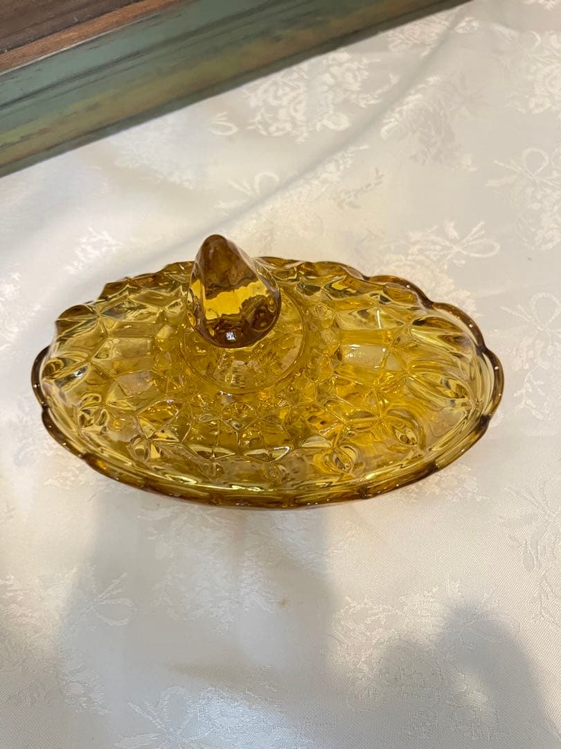 【ヴィンテージ】Anchor Hocking アンバーガラス