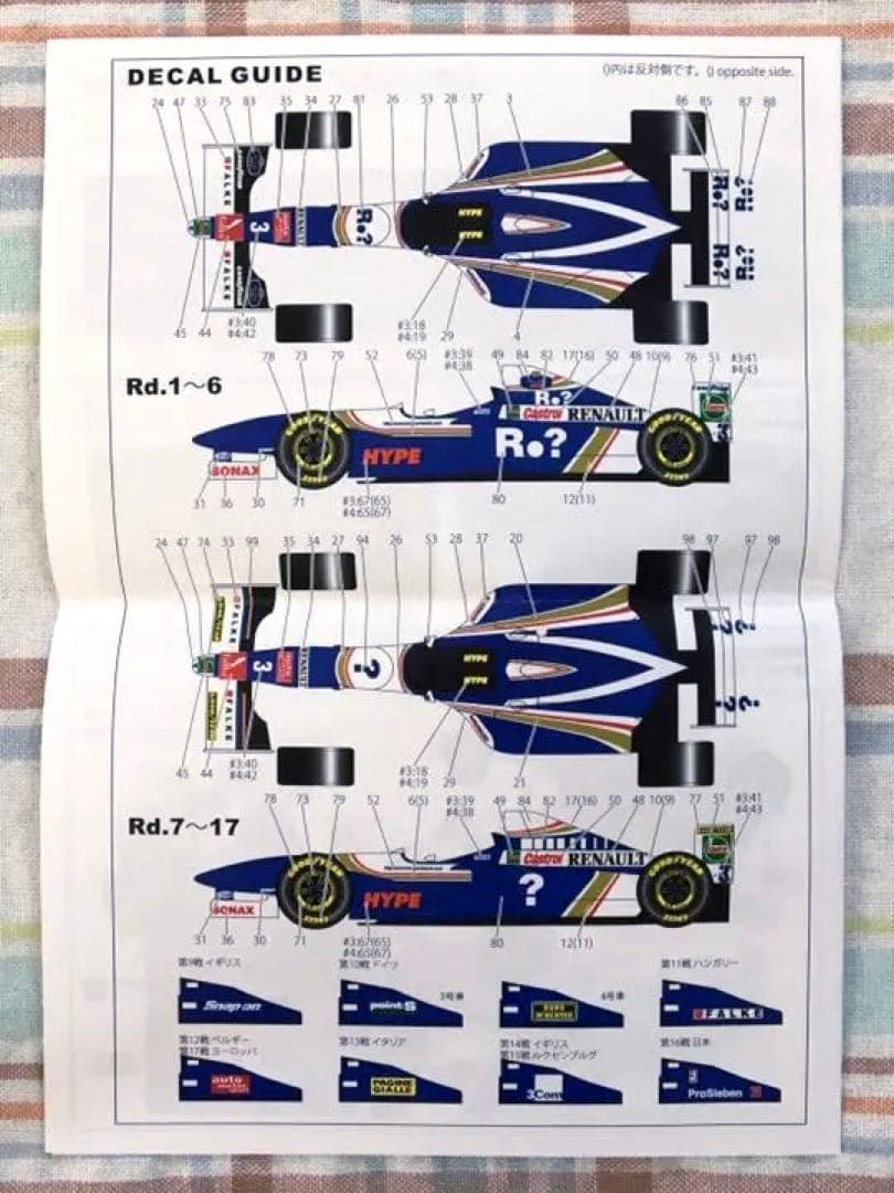 スタジオ27 1/20 ウィリアムズ FW19 リニューアル版 w/ロスマンズ