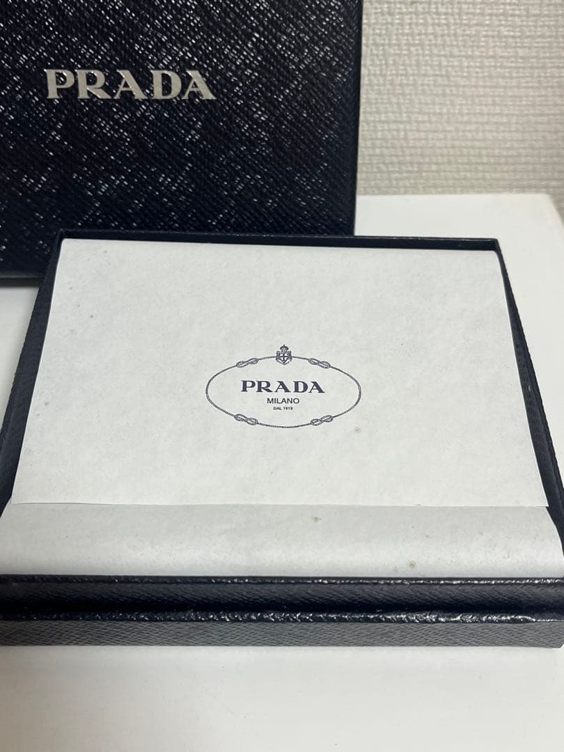 PRADA サフィアーノ　マルチカラー　二つ折り財布