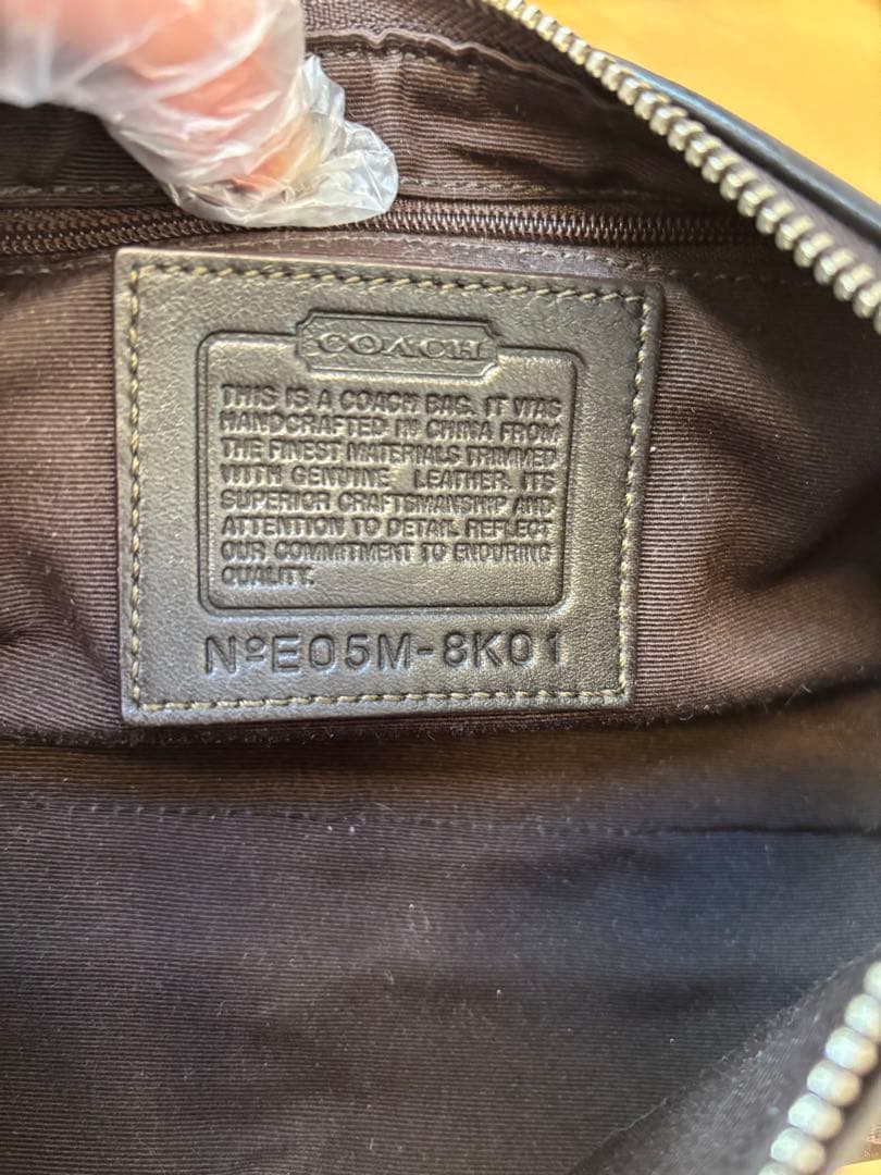 【美品】COACH コーチ　ワンショルダーバッグ　ハンドバッグ シグネチャー