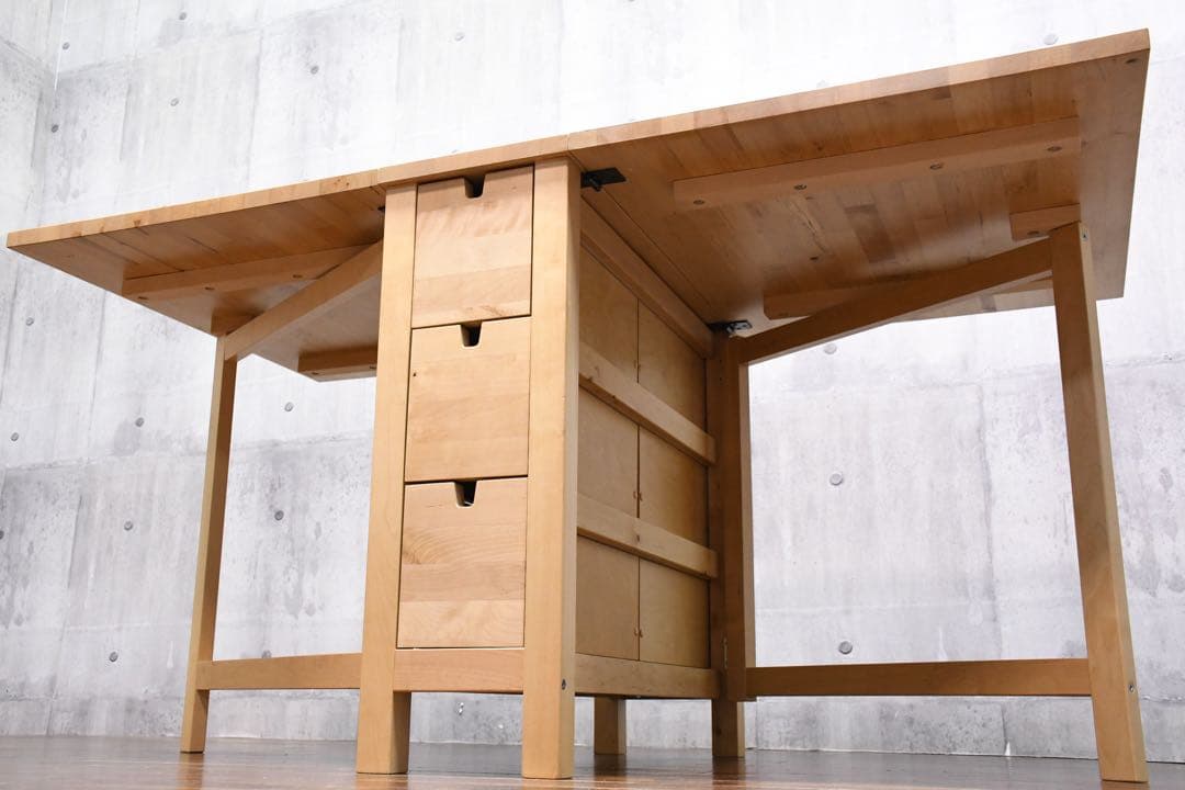 DLK157 イケア ノールデン ゲートレッグテーブル バタフライテーブル