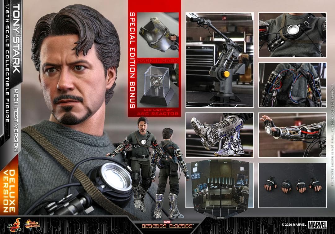 ホットトイズ　 アイアンマン　トニー・スターク（メカテスト2.0版）【新品】