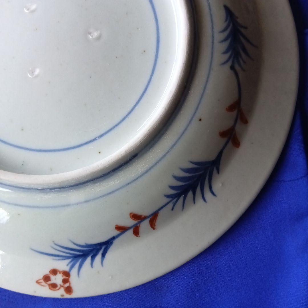 古伊万里兜皿花籠図柄無傷