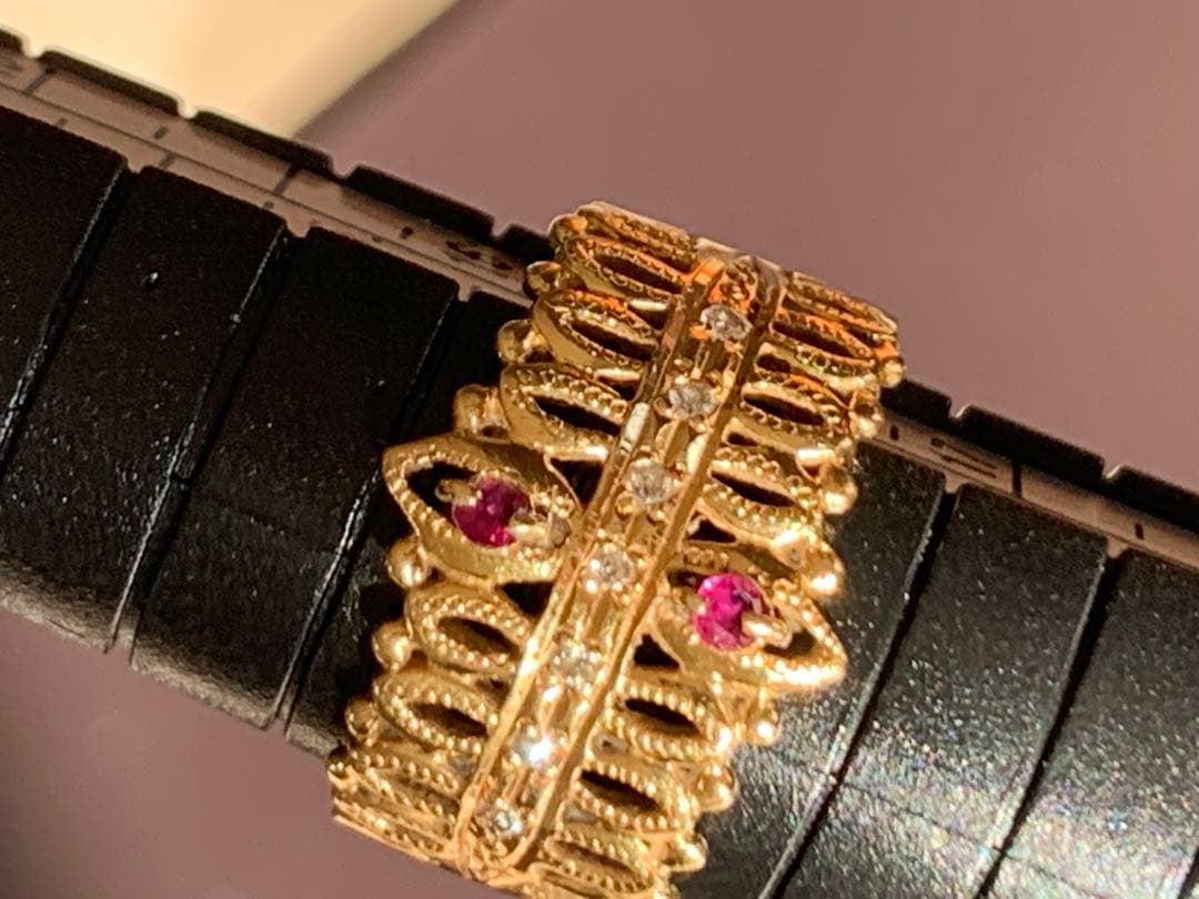 k18ルビーダイヤリング ✨5g✨