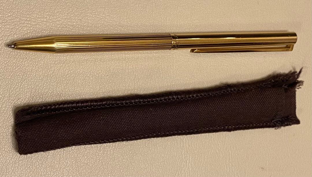 エステーデュポン/ボールペン / ゴールド / ツイストタイプ / 純正リフィル