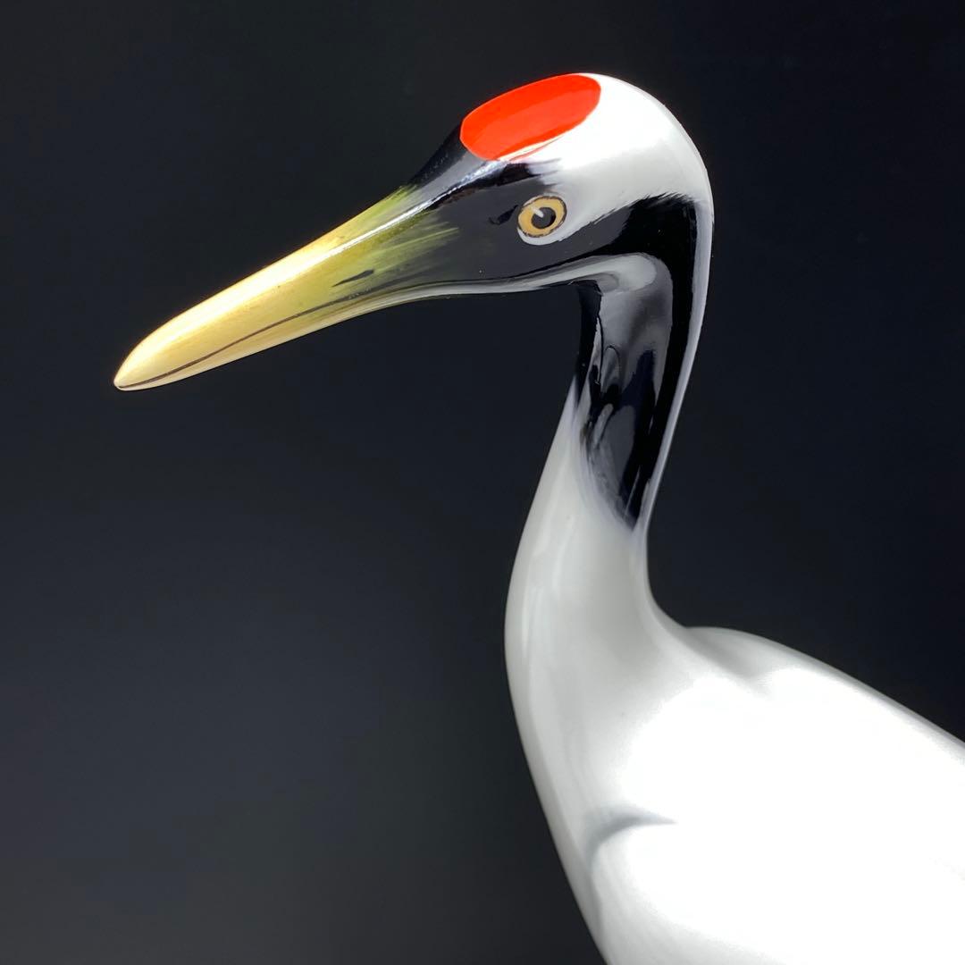 オールドノリタケ 丹頂 鶴 立ち鶴 フィギュリン 置物