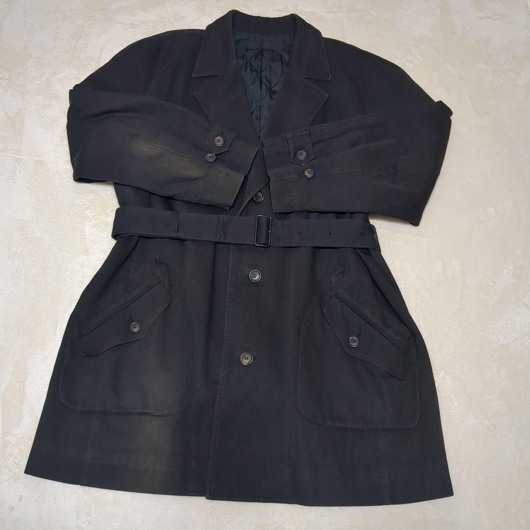 k*a様 ISSEY MIYAKE 　イッセイミヤケ　ベルト付き綿コート ブラッ