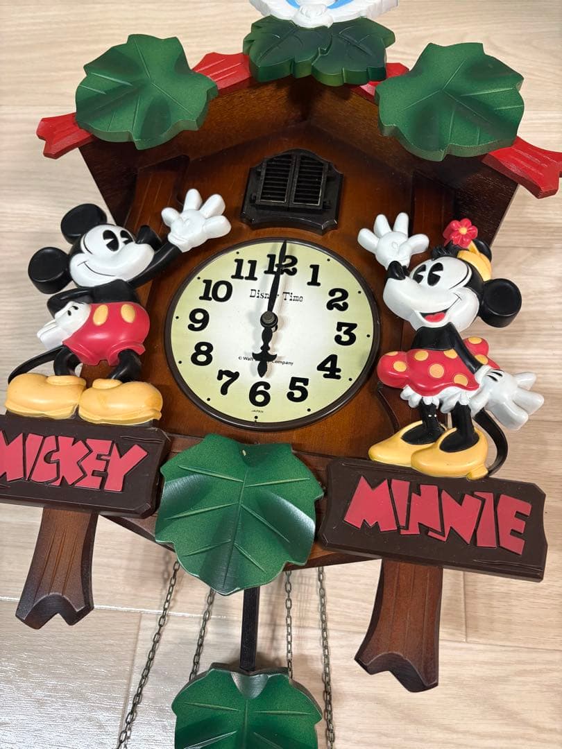 最終値下げミッキー　ミニー　ディズニー　壁掛け時計　鳩時計　現状渡し　インテリア