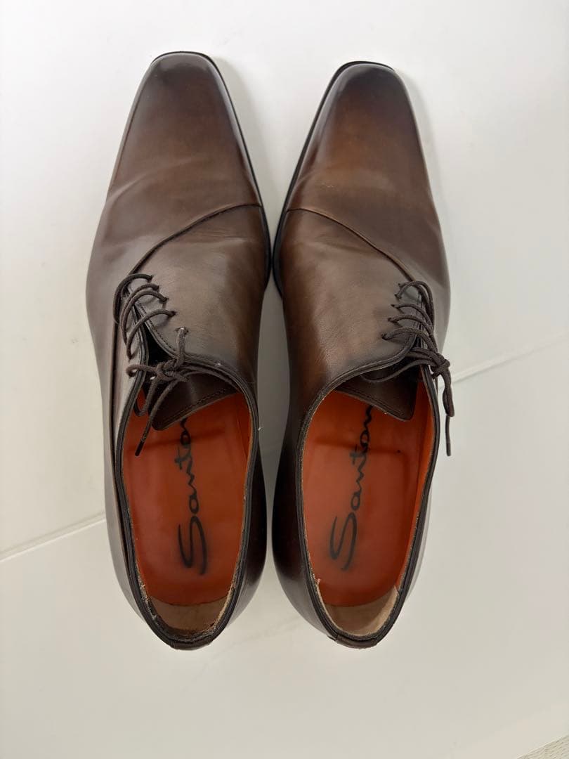 Santoni ブラウン ドレスシューズ 7