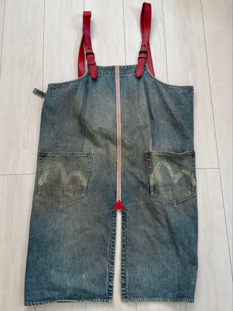 evisu デニムエプロン 前掛け インディゴ　ビンテージ（エヴィス エビス）
