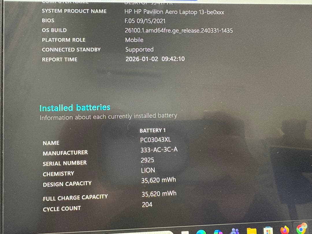 Windowsノート本体 HP Pavilion Aero13 Ryzen 7 16GB 512GB