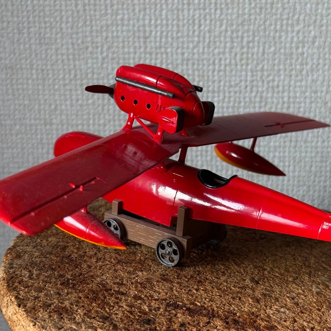 Savoia 1/48 ジブリ 紅の豚　サボイア　プラモデル　自作　筆塗り