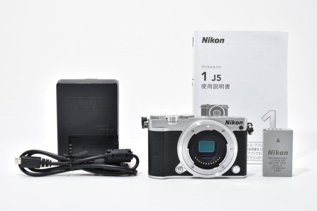 【大人気】 Nikon ニコン 1 J5 シルバー ボディ ミラーレス一眼カメラ