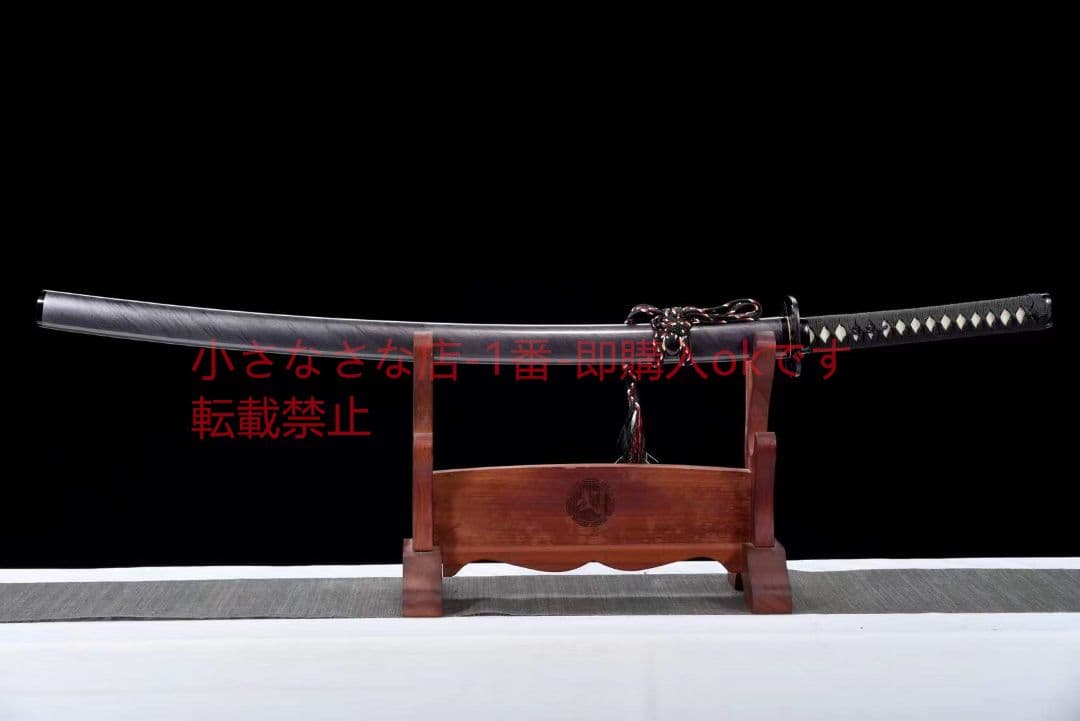 T10小烏丸焼刃三色研磨『黒爵侍』古兵器 武具 刀装具 日本刀 模造刀