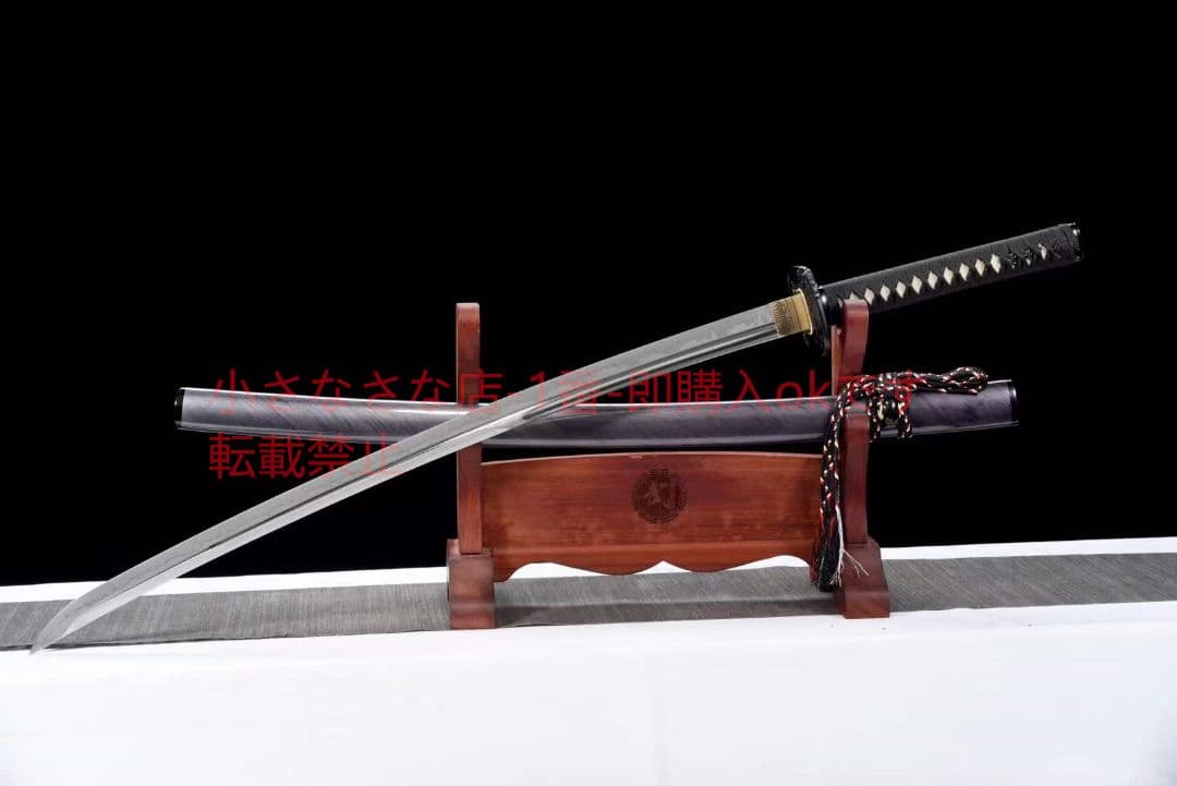 T10小烏丸焼刃三色研磨『黒爵侍』古兵器 武具 刀装具 日本刀 模造刀