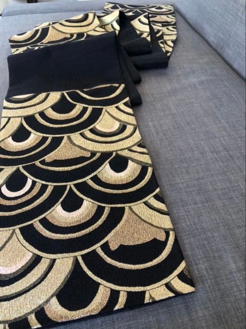 成人式振袖セット　ブランド(きもの道楽) 袋帯（ツモリチサト）猫柄