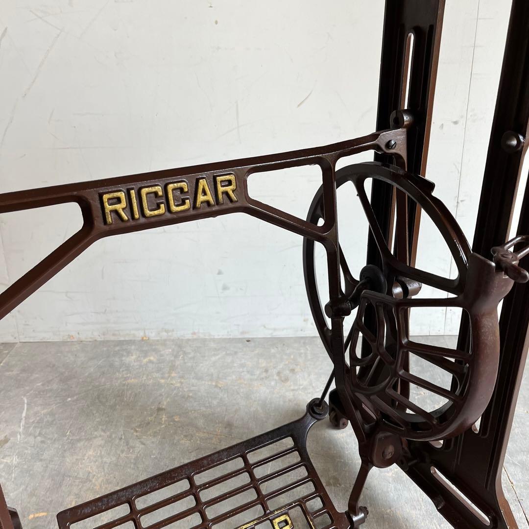 アンティーク ミシン脚 リメイク テーブル 欅 古材 一枚板 レトロ z590