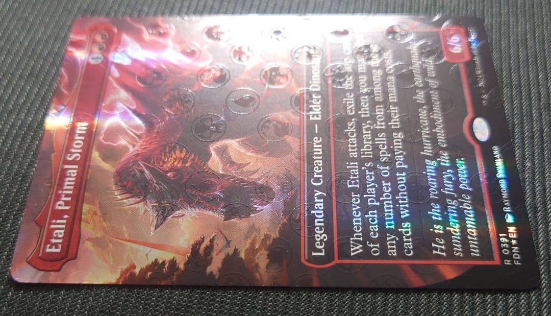 mtg 超稀少 最上位 マナFOIL 原初の嵐、エターリ 英語版 fdn