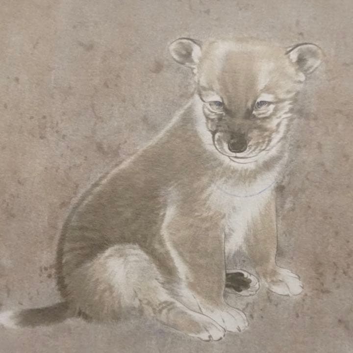 竹内浩一 エスタンプ 仔犬 リトグラフ 版画 絵画 額装 美術 芸術 アート