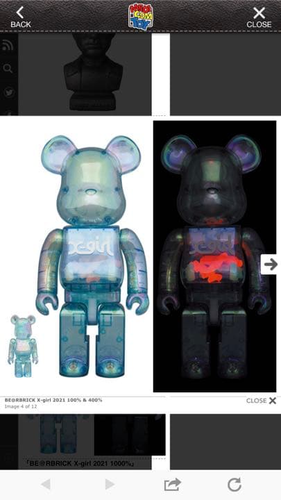 限定品✨BE@RBRICK X-girl 2021 100％ & 400％