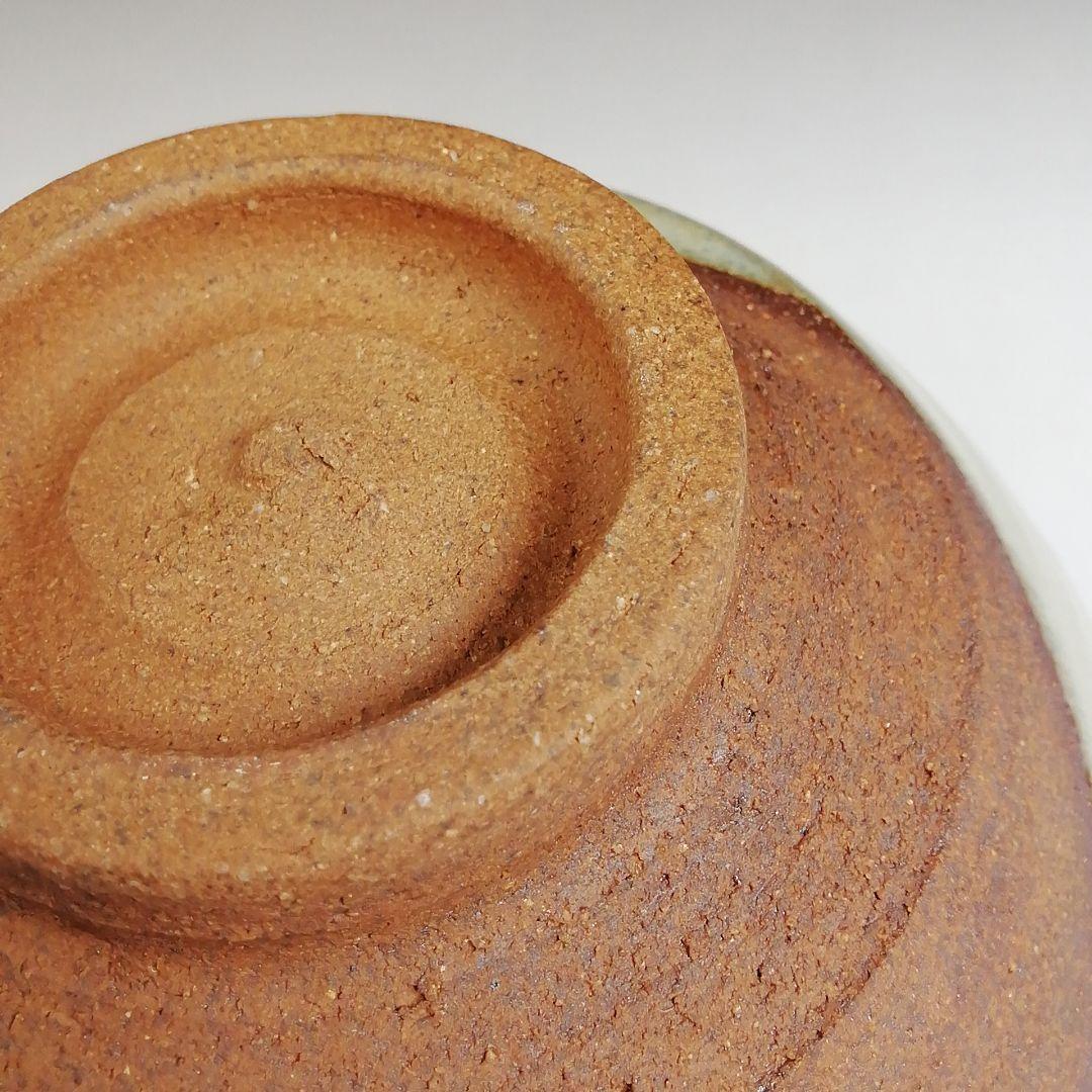 Ｔ９５１　茶碗　『南天の絵』『灰釉　茶碗』『加藤春永 造』　共箱　抹茶碗　茶道具