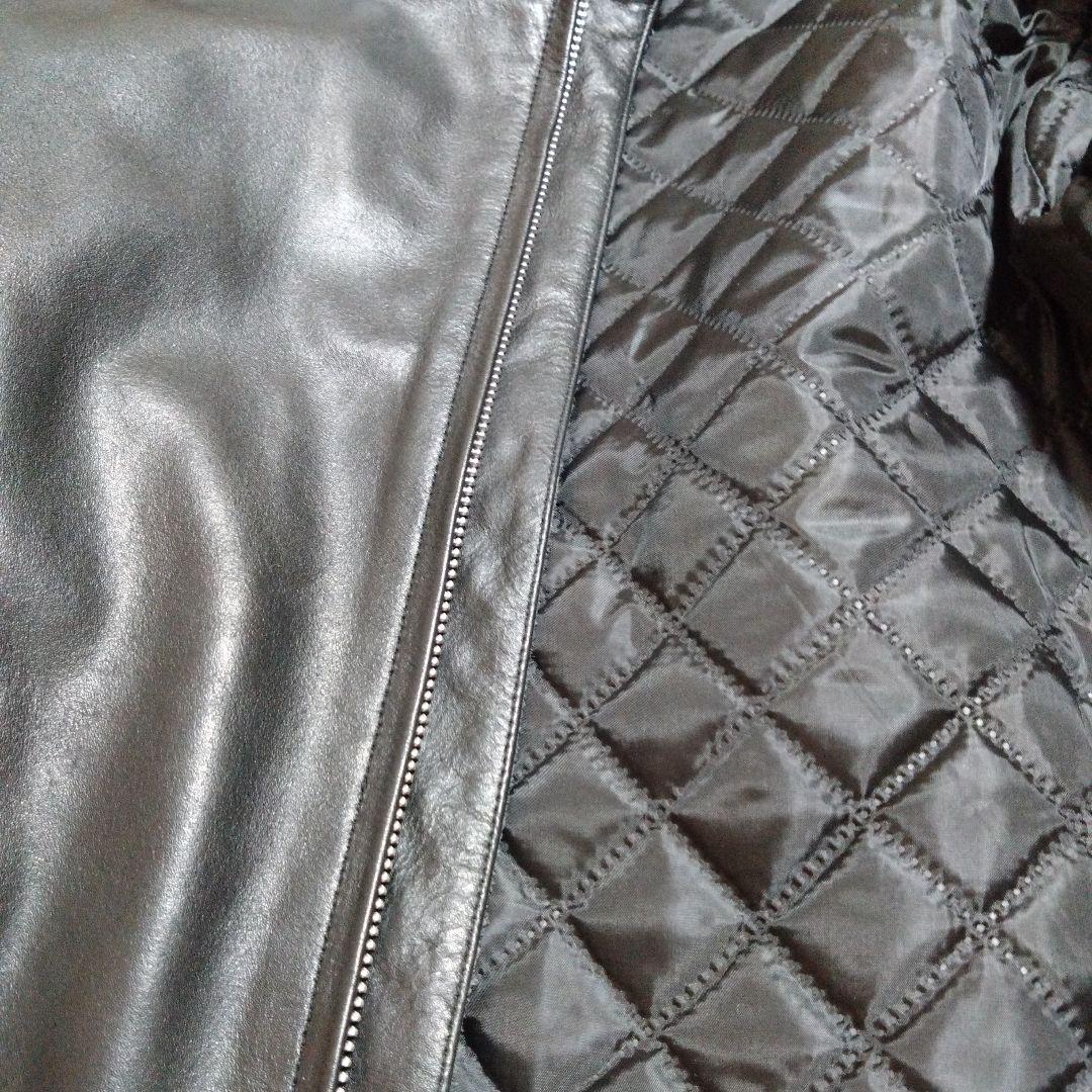 ホーンワークス　ブラックレザージャケット シングルライダース　xl