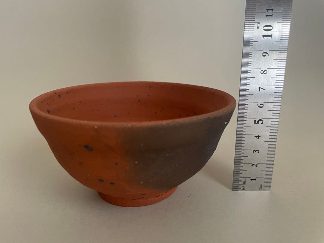 美品 中川伊作 南蛮焼茶碗 沖縄 知花窯 共箱・共布付き 茶道具 琉球 壺屋焼