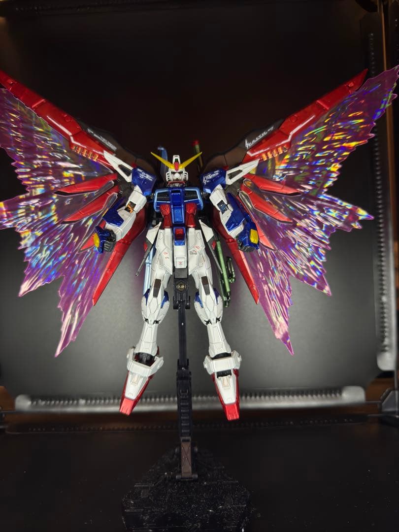 ガンプラ　ディスティニーガンダム　チタニウムフィニッシュ(RG)光の翼オプション